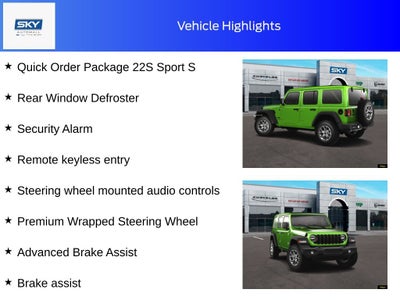 2025 Jeep Wrangler WRANGLER 4-DOOR SPORT S