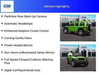 2025 Jeep Wrangler WRANGLER 4-DOOR SPORT S