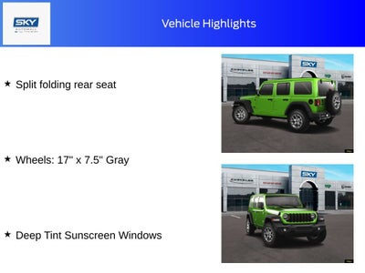 2025 Jeep Wrangler WRANGLER 4-DOOR SPORT S