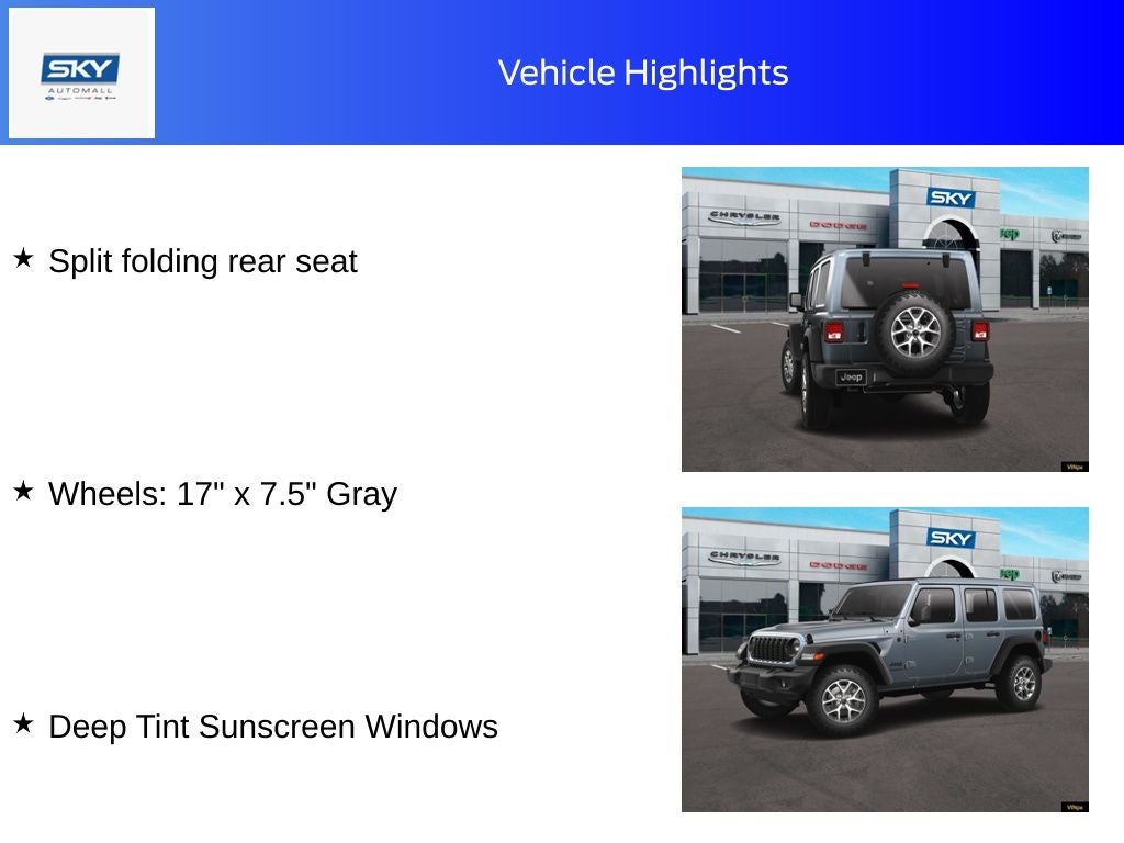 2025 Jeep Wrangler WRANGLER 4-DOOR SPORT S