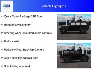 2025 Jeep Wrangler WRANGLER 4-DOOR SPORT