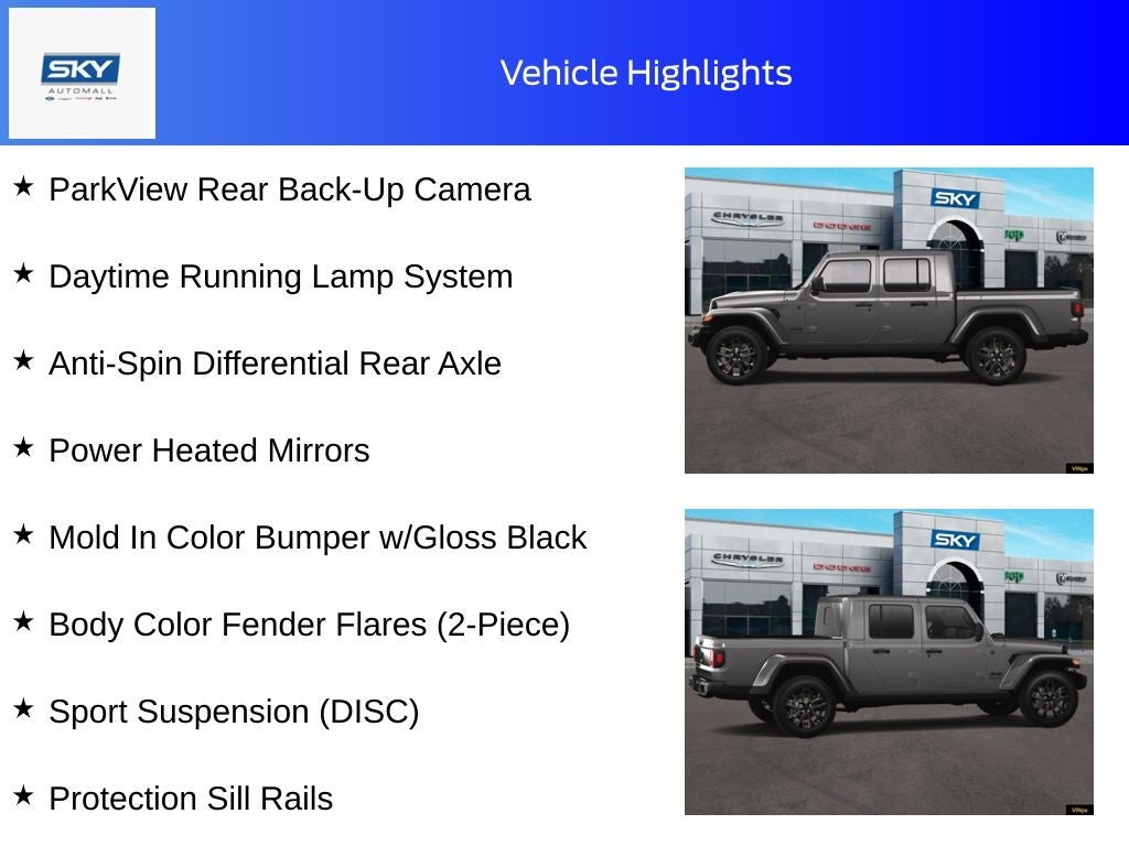 2025 Jeep Gladiator GLADIATOR NIGHTHAWK 4X4