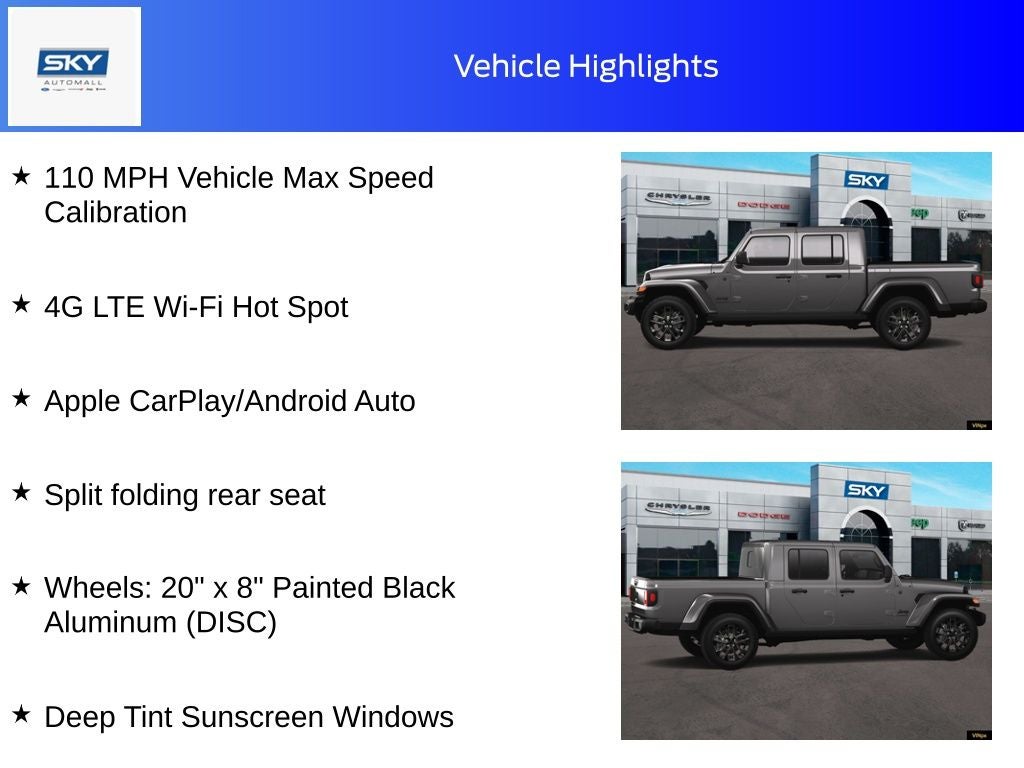 2025 Jeep Gladiator GLADIATOR NIGHTHAWK 4X4