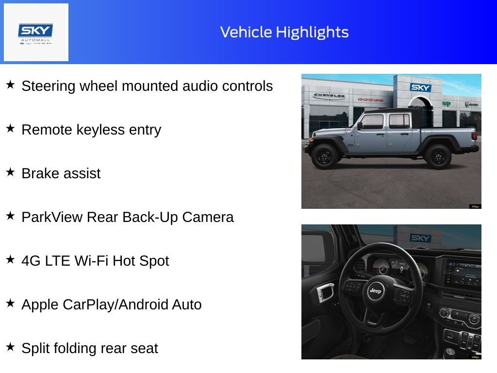 2025 Jeep Gladiator GLADIATOR SPORT 4X4