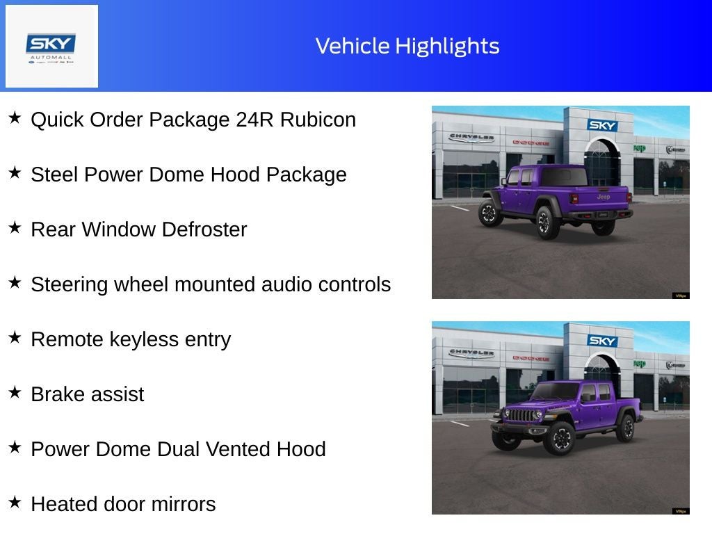 2026 Jeep Gladiator GLADIATOR RUBICON 4X4