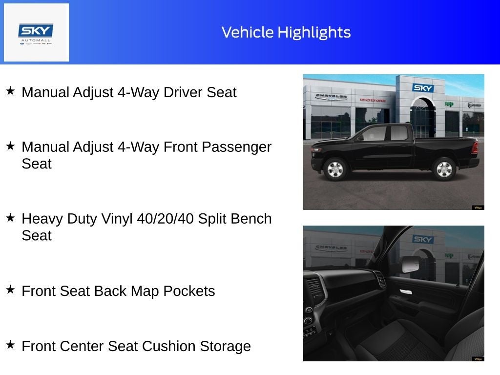 2025 RAM Ram 1500 RAM 1500 TRADESMAN QUAD CAB 4X4 6'4' BOX