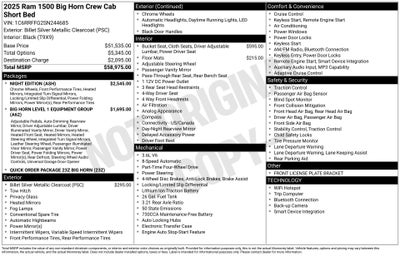 2025 RAM Ram 1500 RAM 1500 BIG HORN CREW CAB 4X4 5'7' BOX
