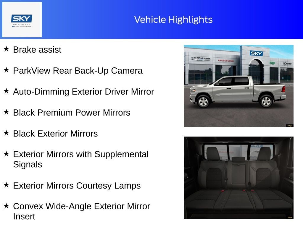 2026 RAM Ram 1500 RAM 1500 BIG HORN CREW CAB 4X4 5'7' BOX