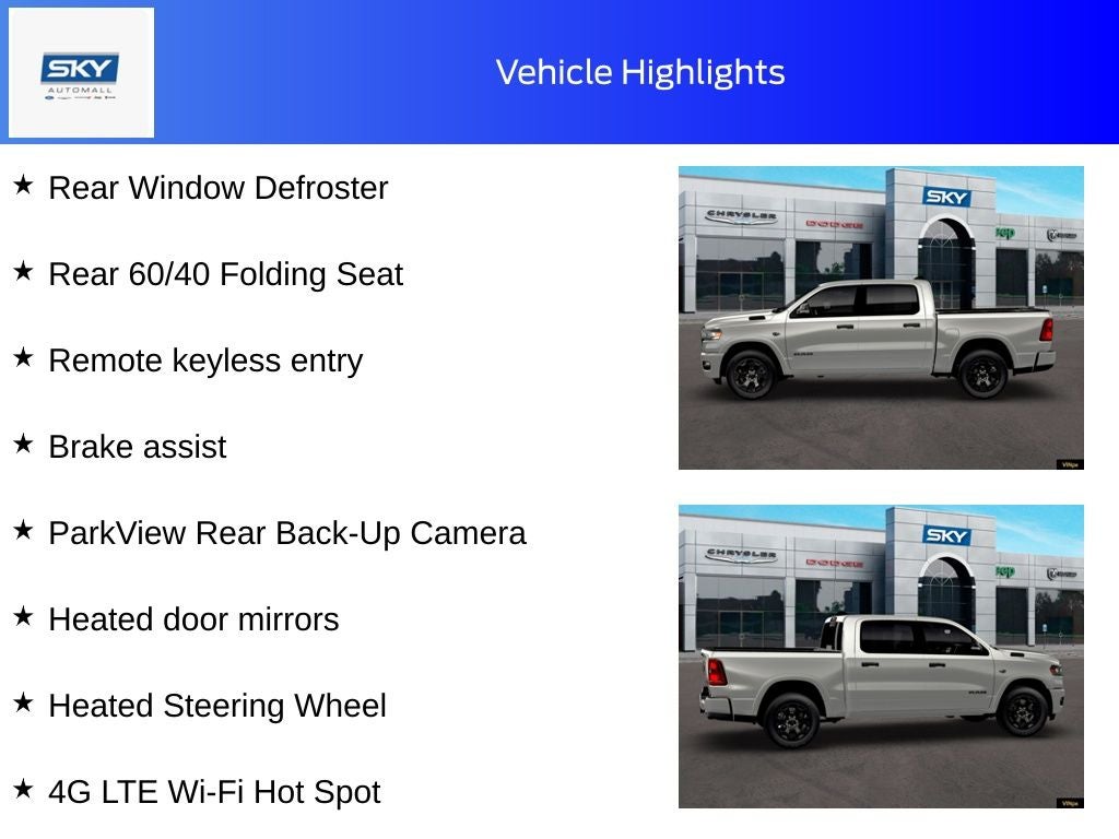 2026 RAM Ram 1500 RAM 1500 BIG HORN CREW CAB 4X4 5'7' BOX