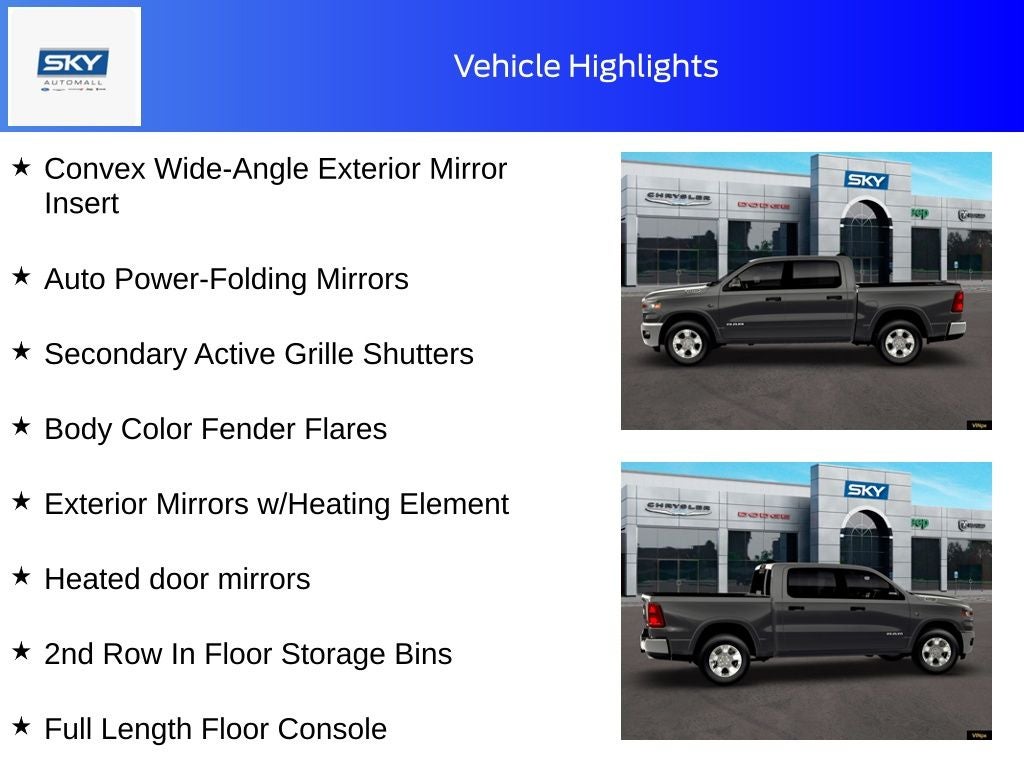 2026 RAM 1500 RAM 1500 BIG HORN CREW CAB 4X4 5'7' BOX