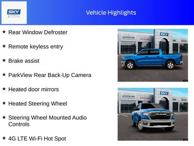 2026 RAM Ram 1500 RAM 1500 BIG HORN CREW CAB 4X4 5'7' BOX