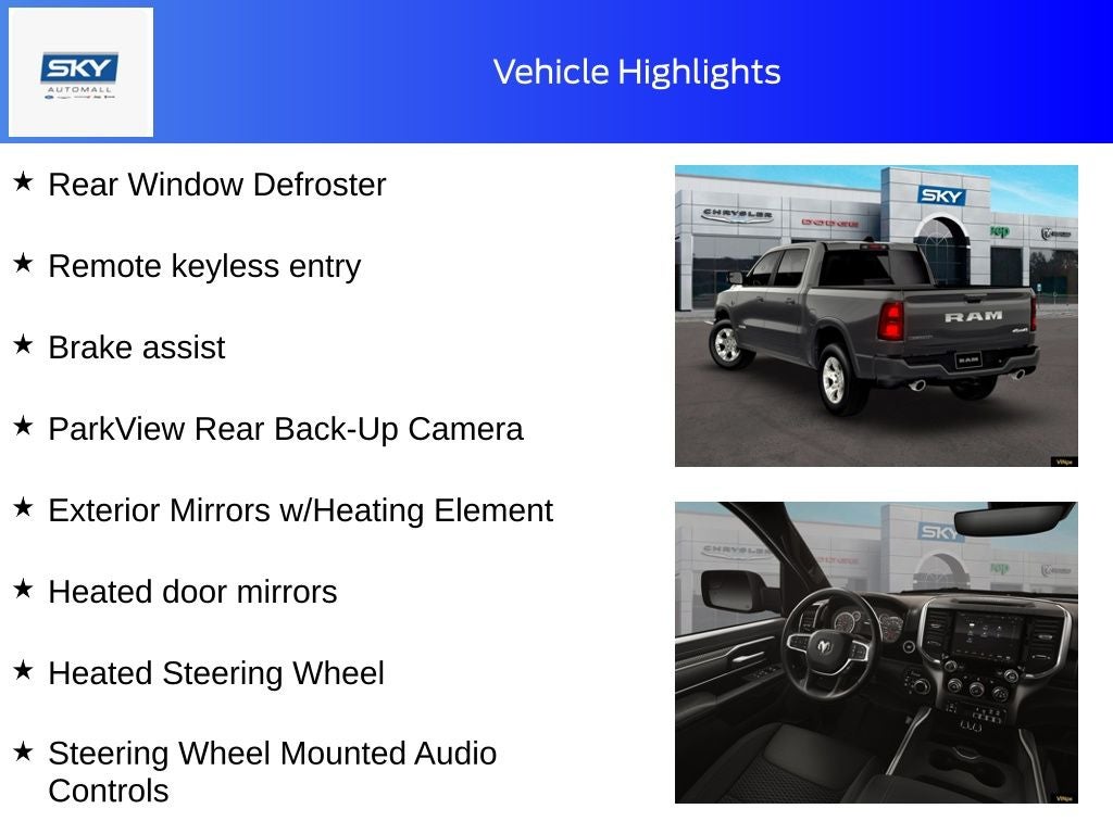 2026 RAM Ram 1500 RAM 1500 BIG HORN CREW CAB 4X4 5'7' BOX