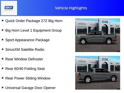 2026 RAM Ram 1500 RAM 1500 BIG HORN CREW CAB 4X4 5'7' BOX