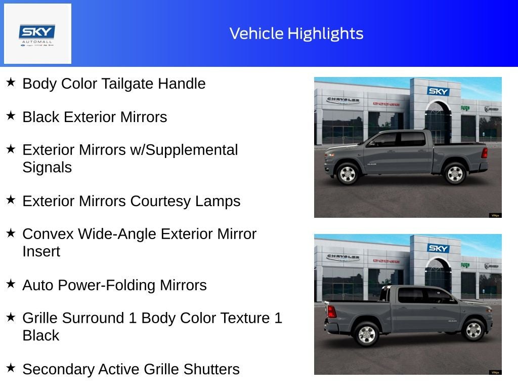 2026 RAM Ram 1500 RAM 1500 BIG HORN CREW CAB 4X4 5'7' BOX