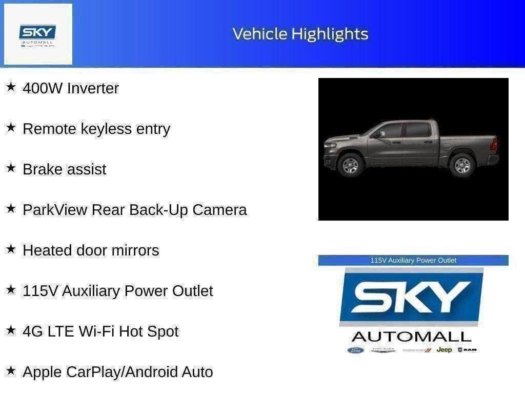 2026 RAM 1500 RAM 1500 WARLOCK CREW CAB 4X4 5'7' BOX