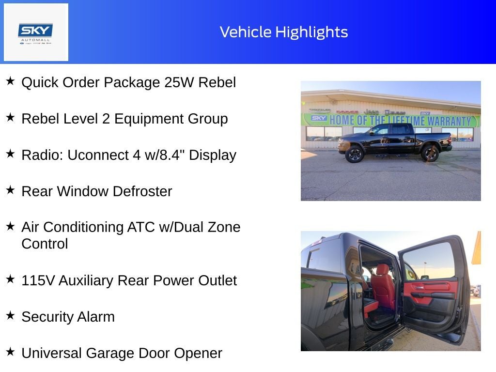 2021 RAM 1500 Rebel Crew Cab 4x4 5'7' Box