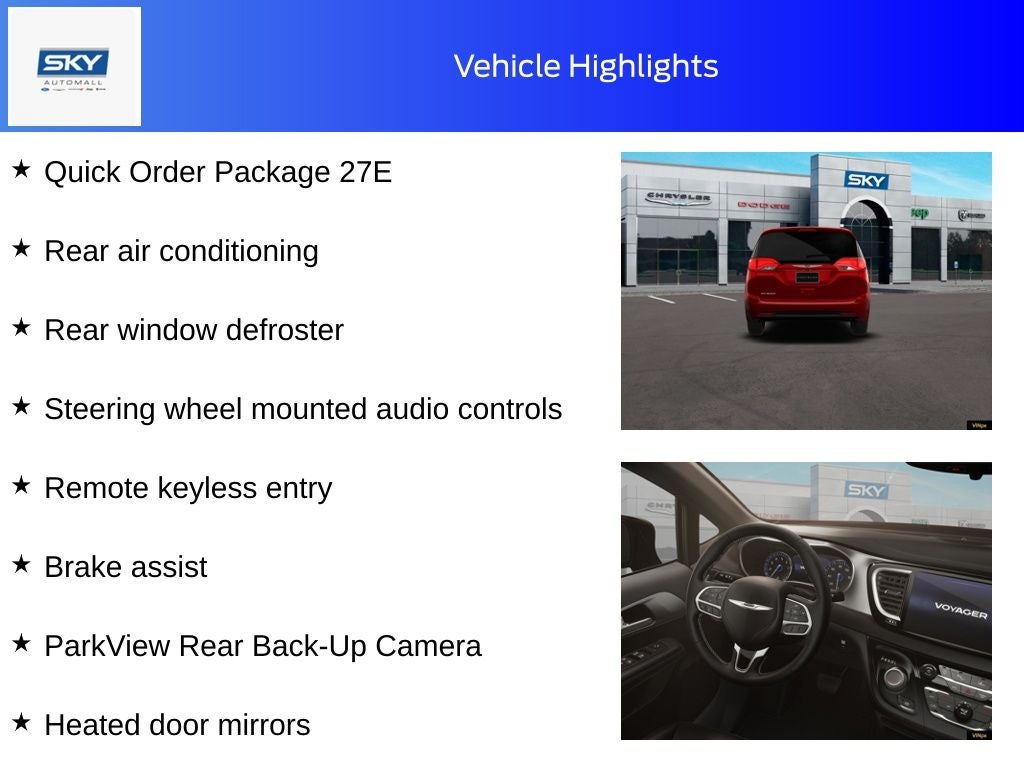 2026 Chrysler Voyager VOYAGER LX