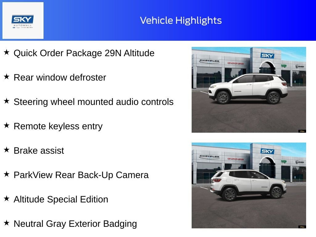 2026 Jeep Compass COMPASS LATITUDE ALTITUDE 4X4