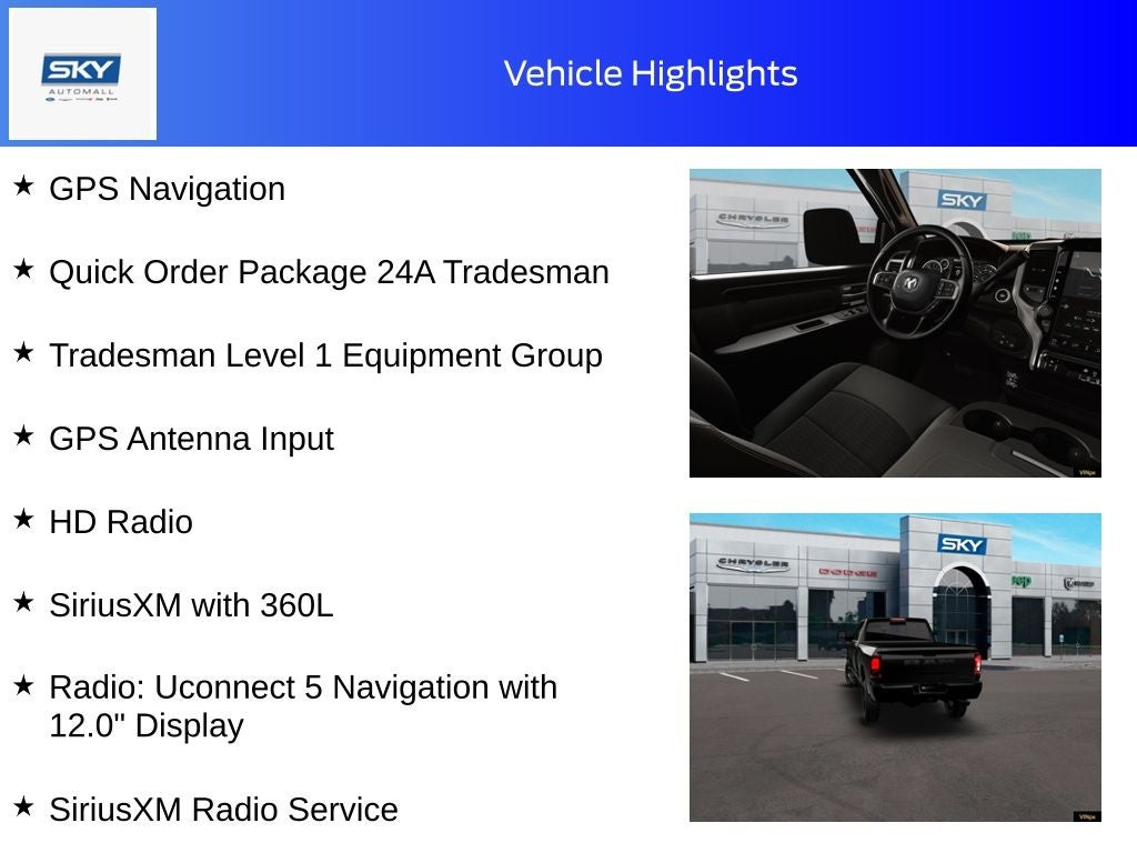 2026 RAM Ram 3500 RAM 3500 TRADESMAN CREW CAB 4X4 8' BOX