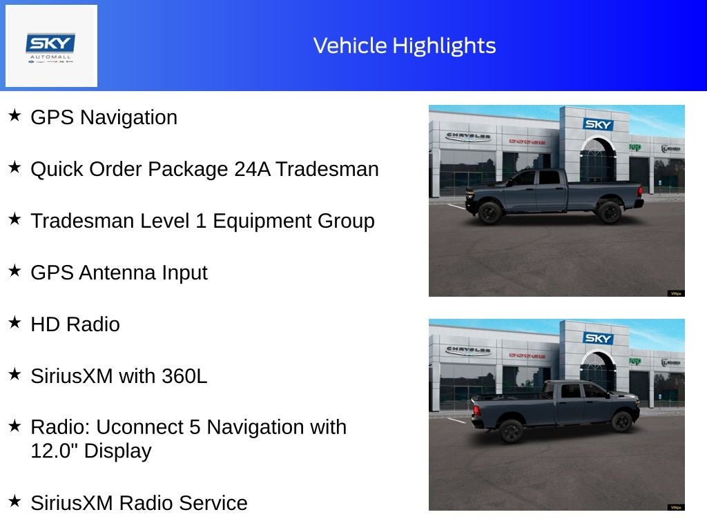 2026 RAM Ram 3500 RAM 3500 TRADESMAN CREW CAB 4X4 8' BOX