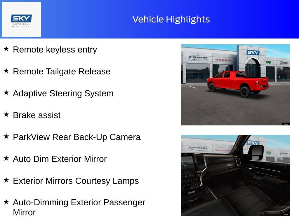2026 RAM Ram 3500 RAM 3500 LARAMIE MEGA CAB 4X4 6'4' BOX