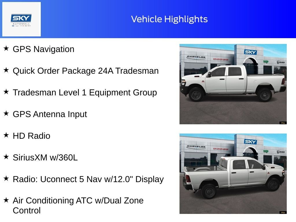 2025 RAM Ram 2500 RAM 2500 TRADESMAN CREW CAB 4X4 6'4' BOX