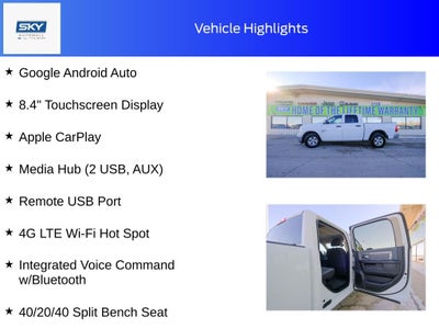 2023 RAM 1500 Classic SLT Crew Cab 4x4 5'7' Box