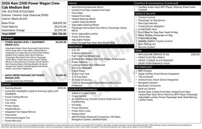 2026 RAM Ram 2500 RAM 2500 POWER WAGON CREW CAB 4X4 6'4' BOX