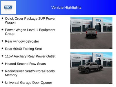 2026 RAM Ram 2500 RAM 2500 POWER WAGON CREW CAB 4X4 6'4' BOX