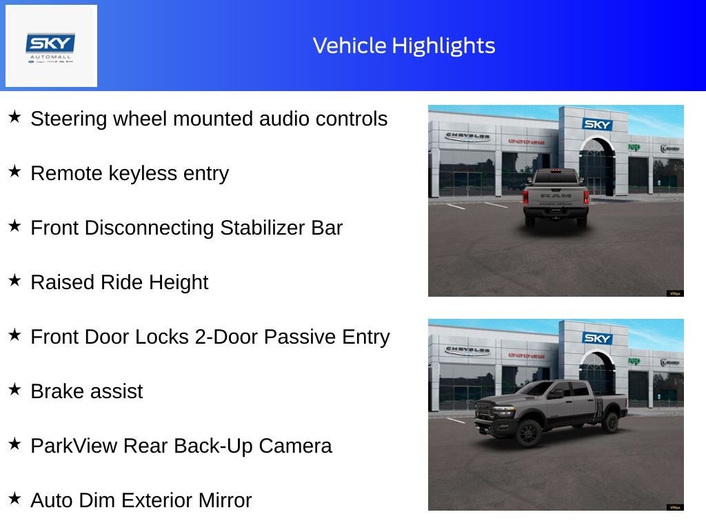 2026 RAM Ram 2500 RAM 2500 POWER WAGON CREW CAB 4X4 6'4' BOX