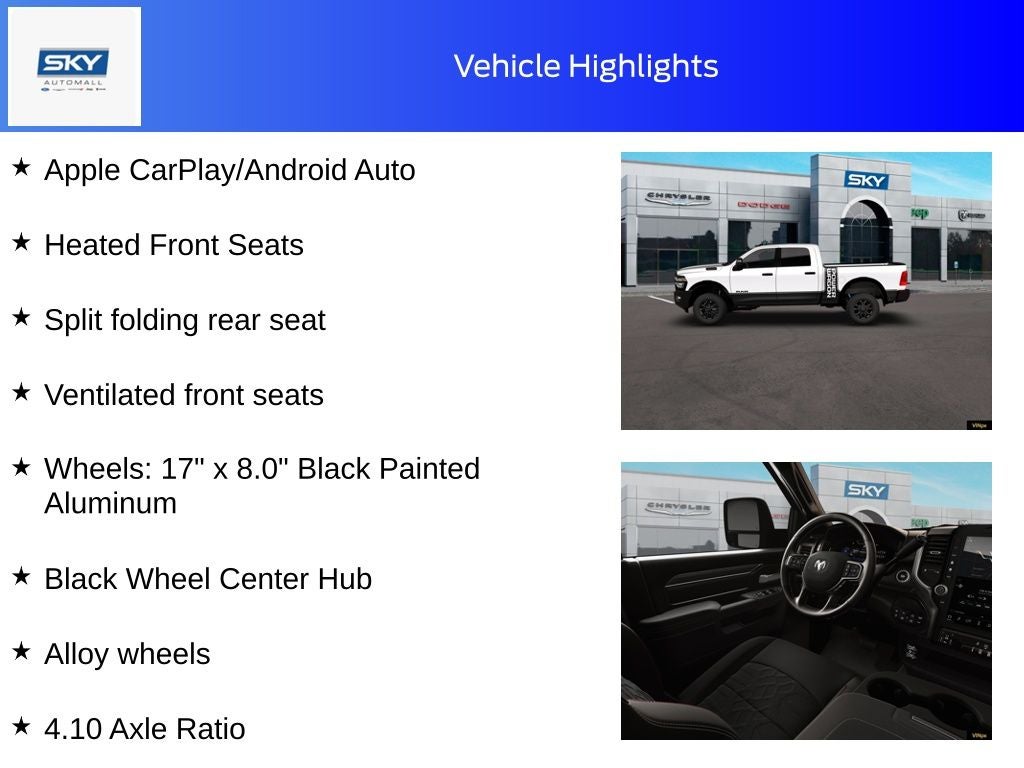 2026 RAM Ram 2500 RAM 2500 POWER WAGON CREW CAB 4X4 6'4' BOX