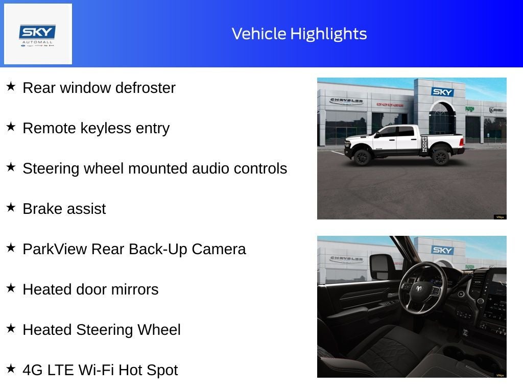 2026 RAM Ram 2500 RAM 2500 POWER WAGON CREW CAB 4X4 6'4' BOX