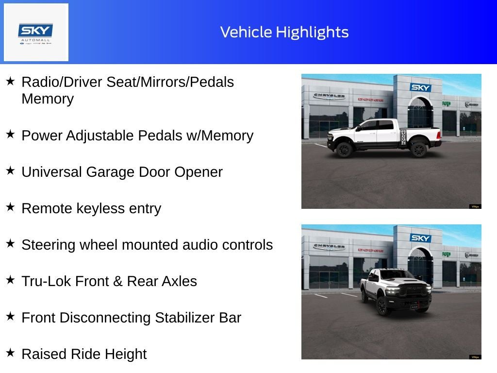 2026 RAM Ram 2500 RAM 2500 POWER WAGON CREW CAB 4X4 6'4' BOX