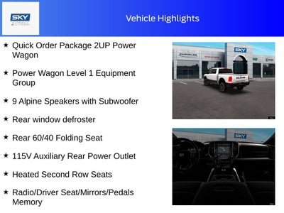 2026 RAM Ram 2500 RAM 2500 POWER WAGON CREW CAB 4X4 6'4' BOX