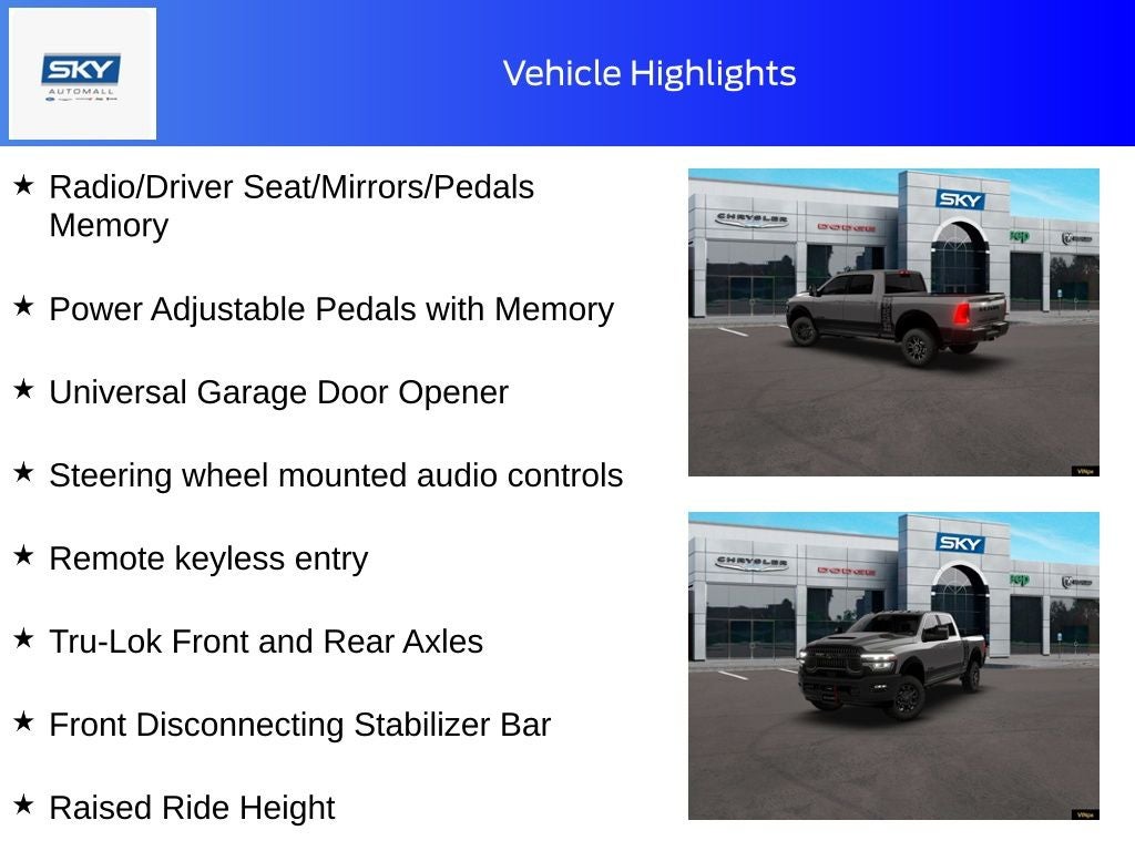 2026 RAM Ram 2500 RAM 2500 POWER WAGON CREW CAB 4X4 6'4' BOX