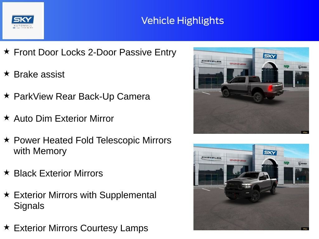 2026 RAM Ram 2500 RAM 2500 POWER WAGON CREW CAB 4X4 6'4' BOX