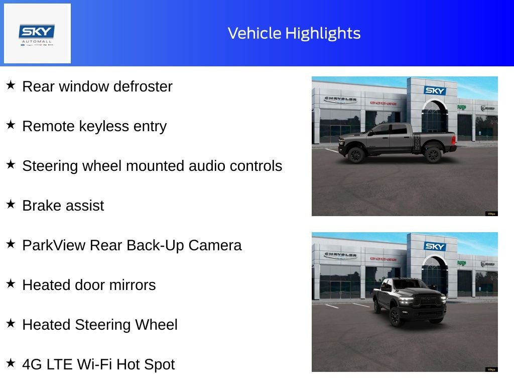 2026 RAM Ram 2500 RAM 2500 POWER WAGON CREW CAB 4X4 6'4' BOX