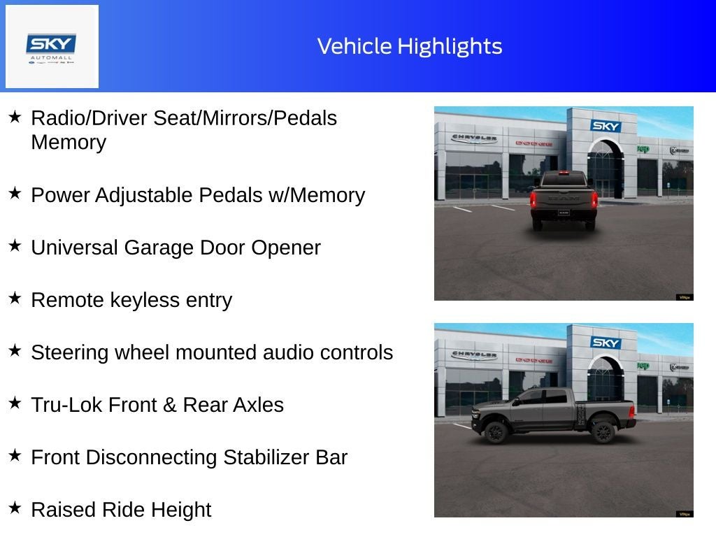 2026 RAM Ram 2500 RAM 2500 POWER WAGON CREW CAB 4X4 6'4' BOX