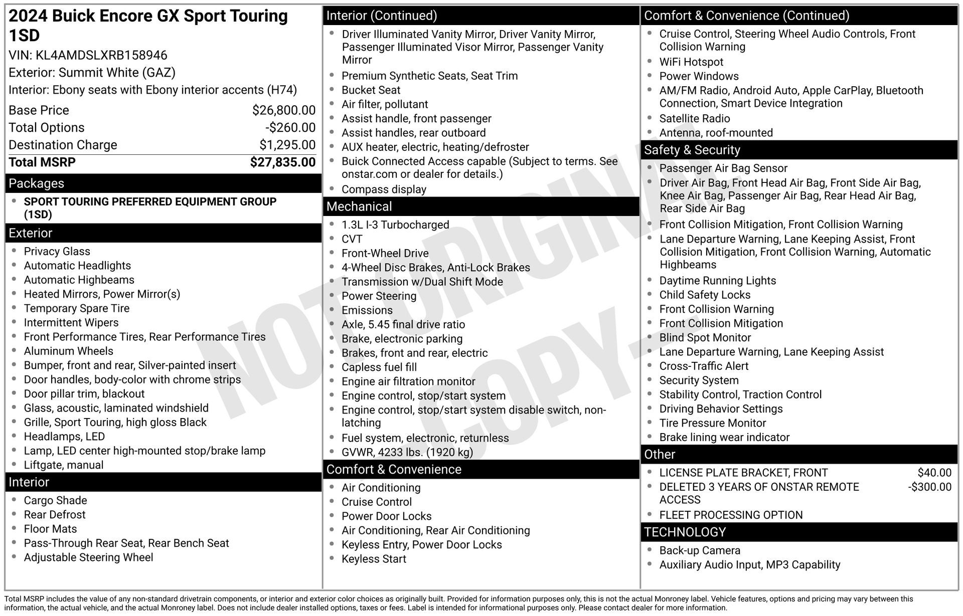 2024 Buick Encore GX Sport Touring FWD