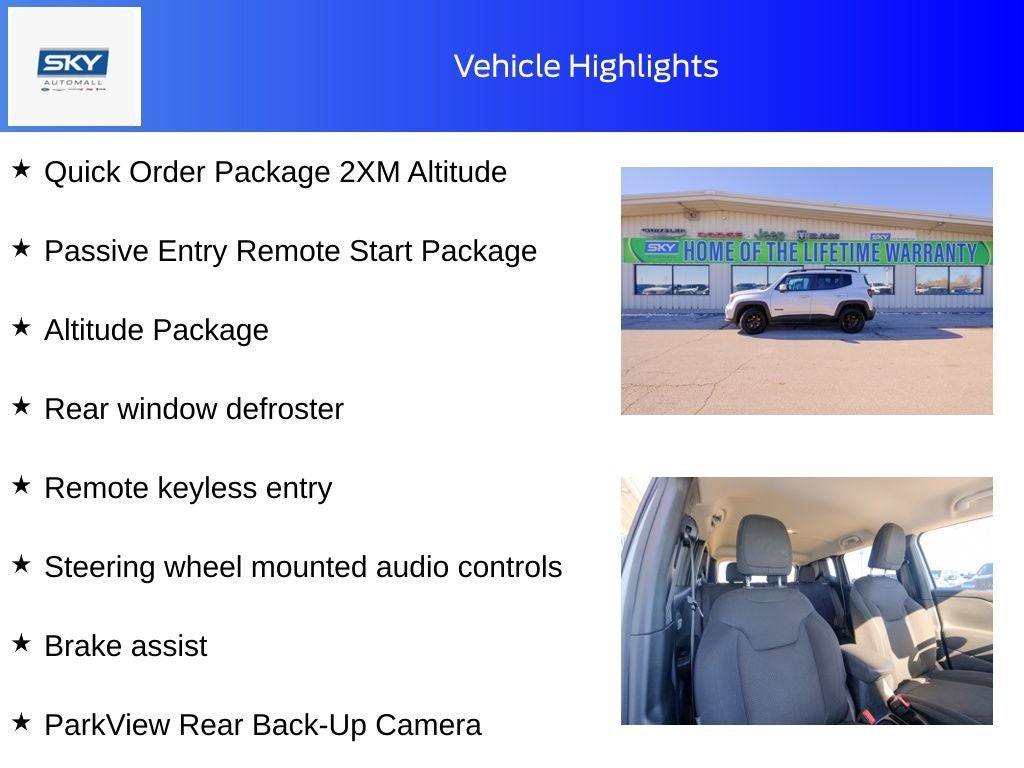 2020 Jeep Renegade Altitude 4x4