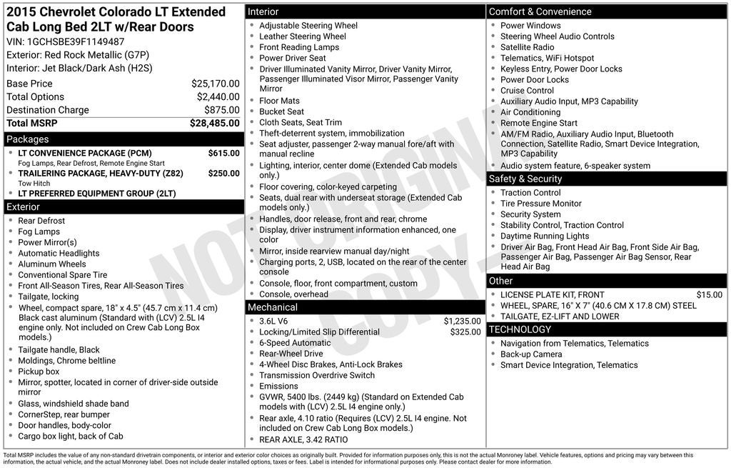 2015 Chevrolet Colorado LT